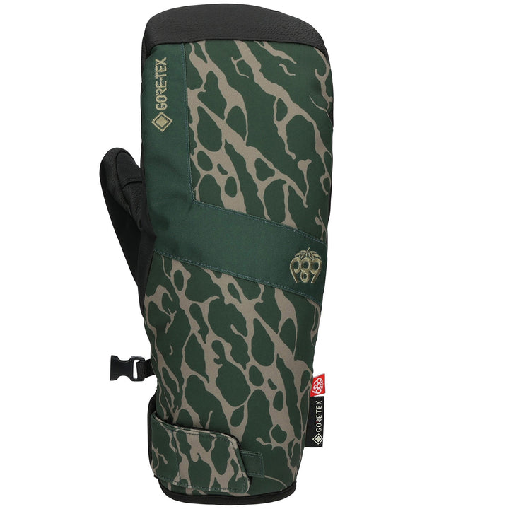 686 GORE-TEX Linear Under Cuff Mittens Moss Green Fracture