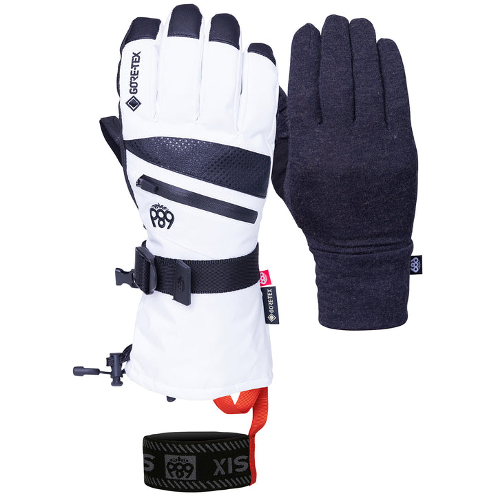 686 GORE-TEX SMARTY 3-in-1 Gauntlet Gloves - Women's White