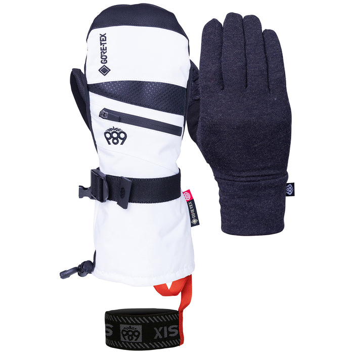 686 GORE-TEX SMARTY 3-in-1 Gauntlet Mittens - Women's White