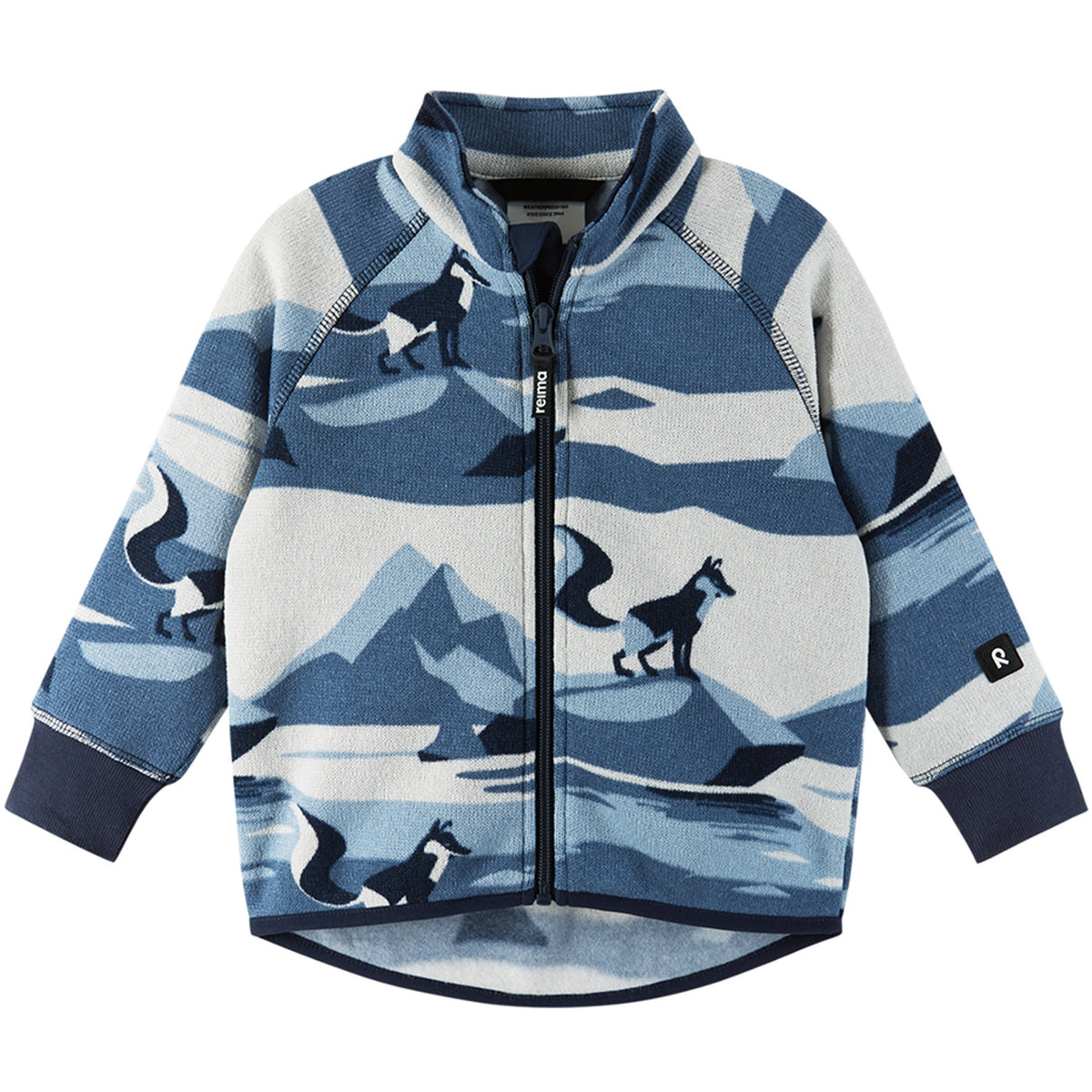 Reima Ornament Fleece Sweater - Toddlers' Navy