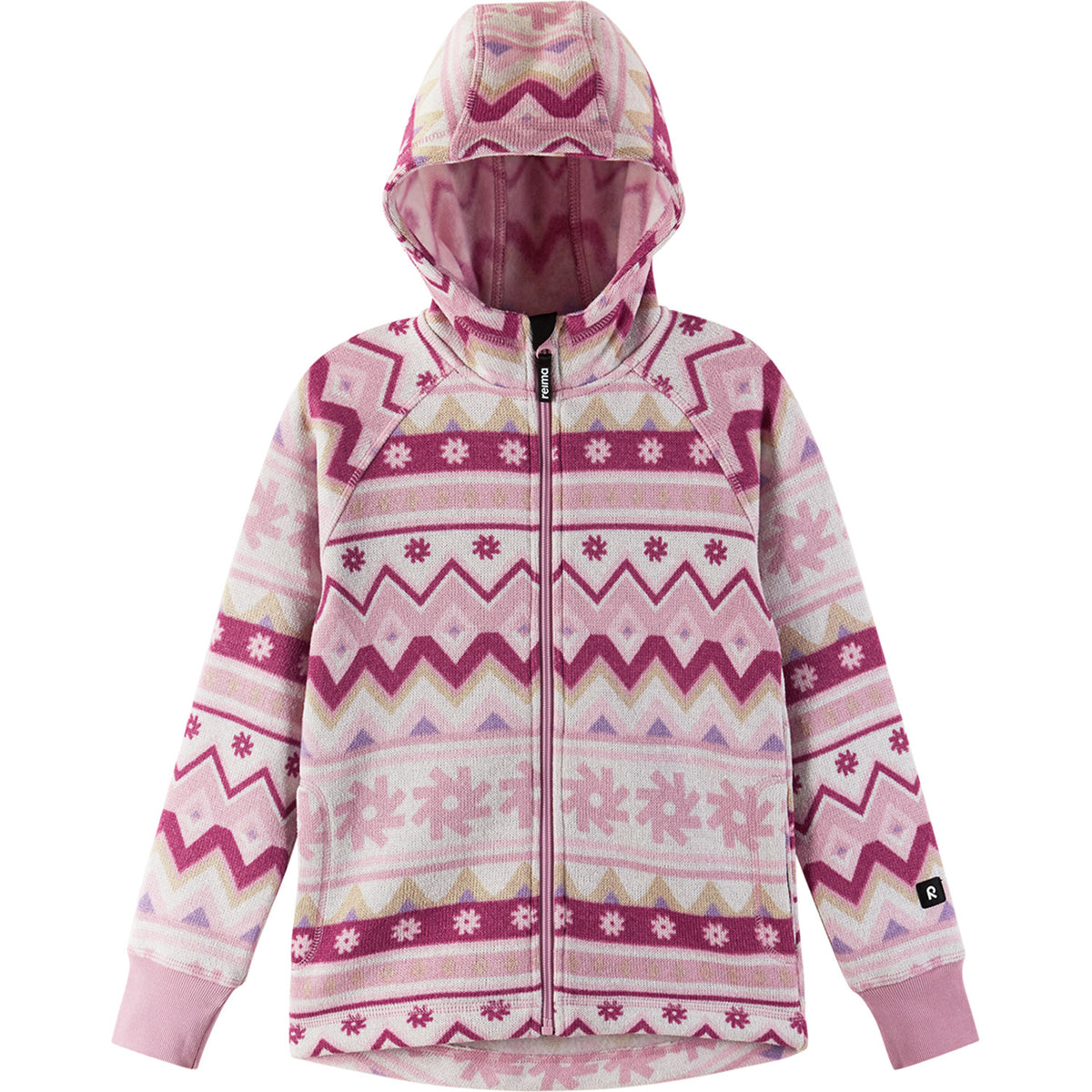 Reima Northern Fleece Hoodie - Kids' Grey Pink