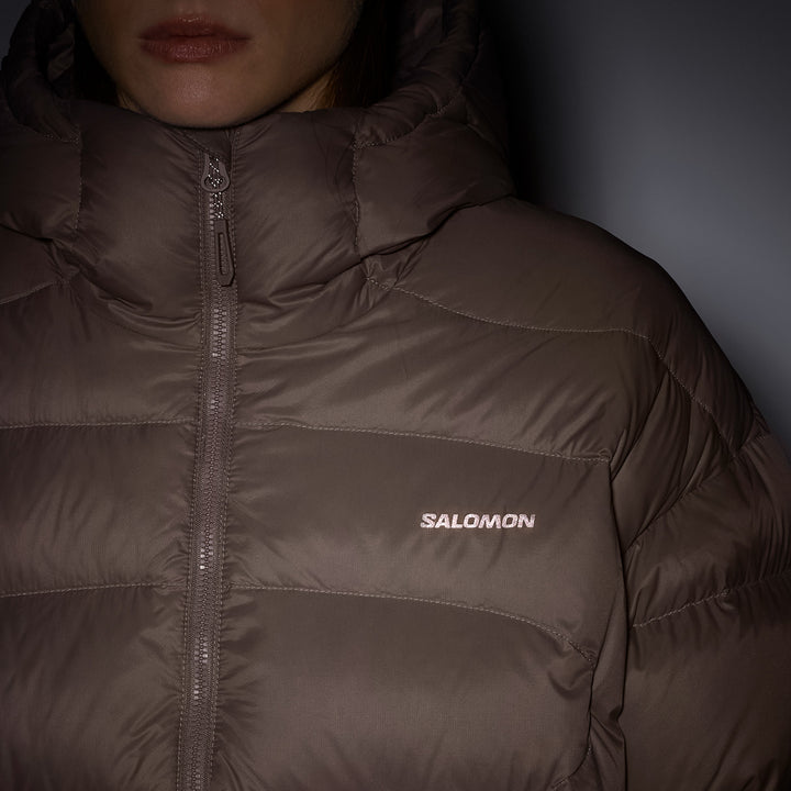 Salomon Outline Nov Crop Down Jacket - Women's Iron