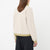 Salomon Chroma Crop Half Zip Fleece - Women's Whisper White/Gray Green