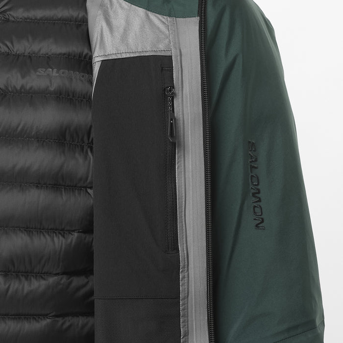Salomon Scrambler GORE-TEX Jacket - Men's Green Gables/Deep Black