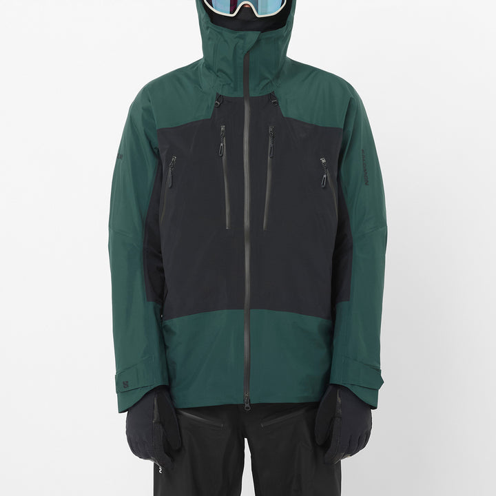Salomon Scrambler GORE-TEX Jacket - Men's Green Gables/Deep Black