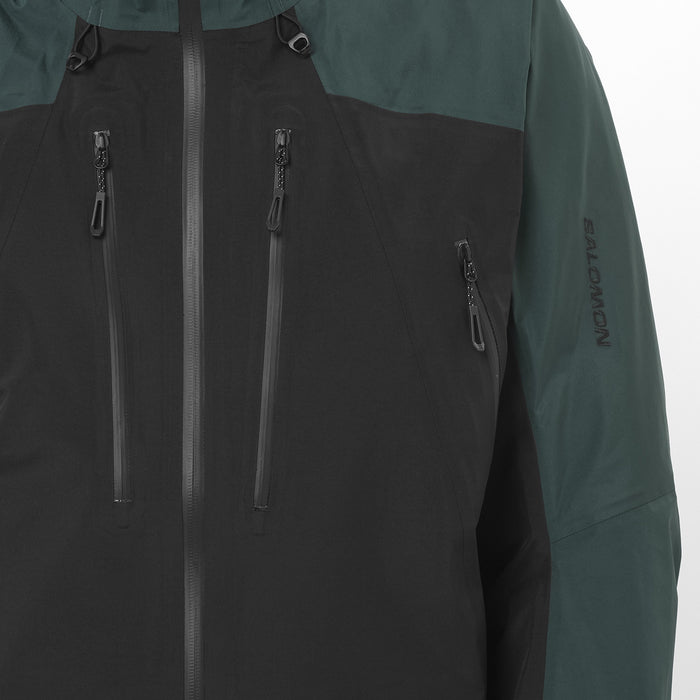 Salomon Scrambler GORE-TEX Jacket - Men's Green Gables/Deep Black