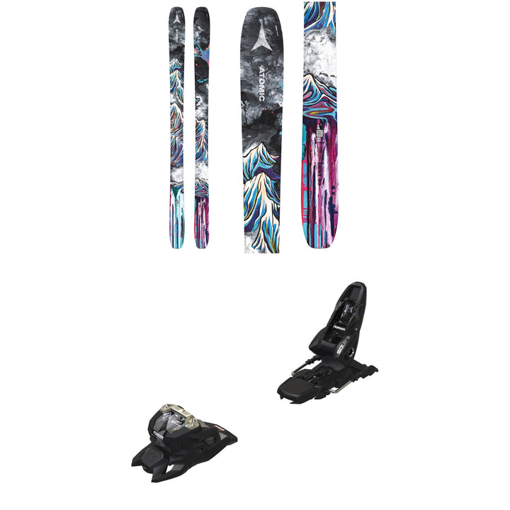 Atomic Bent 90 Skis + Marker Squire 11 Ski Bindings