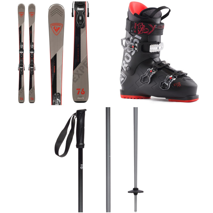 Rossignol Experience 76 + XP 10 Bindings + Rossignol Evo 70 Ski Boots 2025 + evo Merge Ski Poles