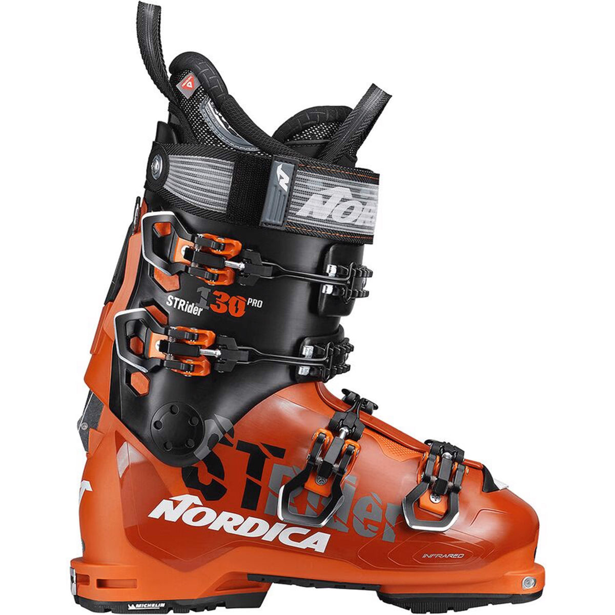 Nordica Strider 130 Pro DYN Alpine Touring Ski Boots 2021 Orange/Black