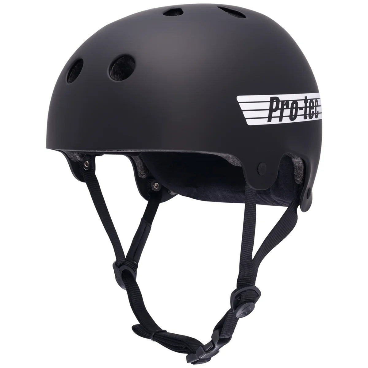 Pro-Tec Old School Low Pro Round Fit Skateboard Helmet Black Matte