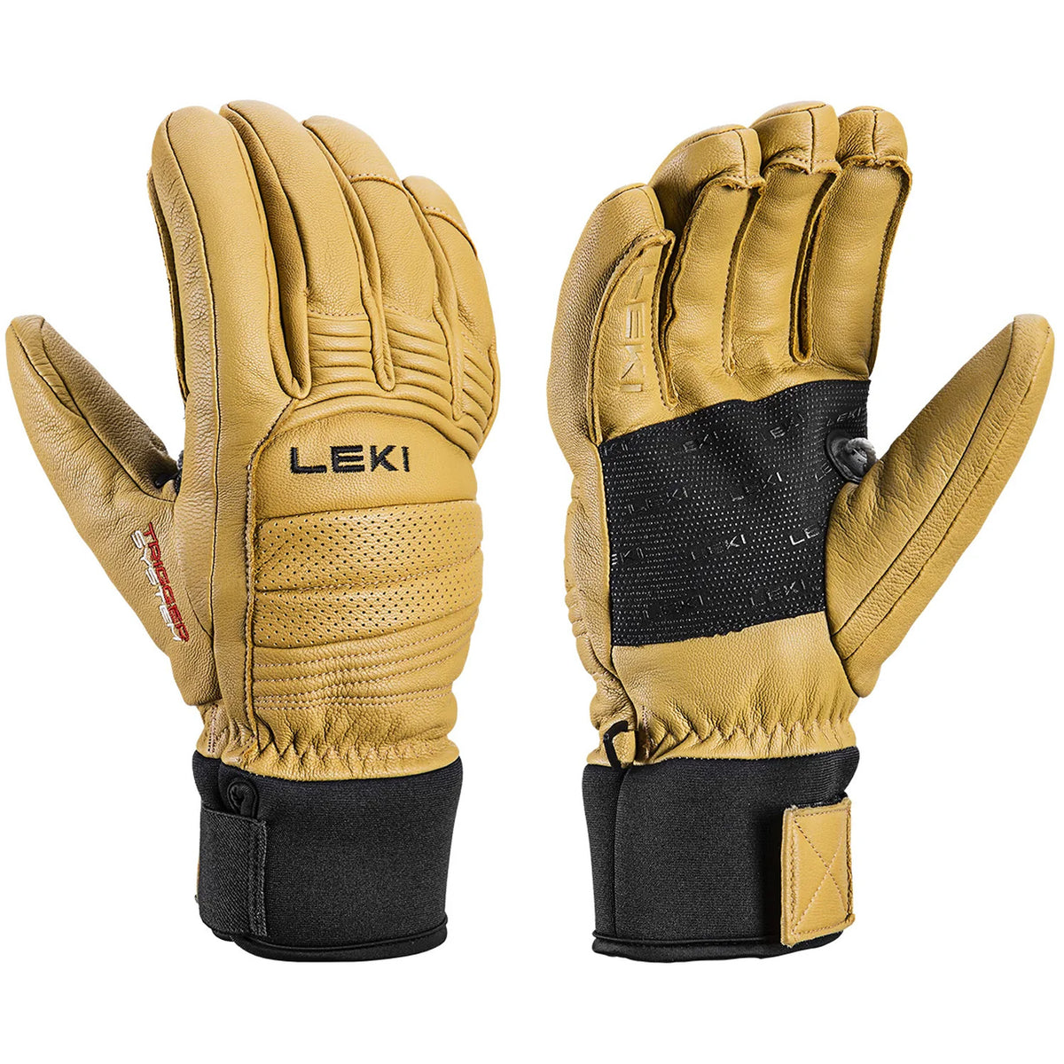 LEKI Copper 3D Pro Gloves Tan/Black