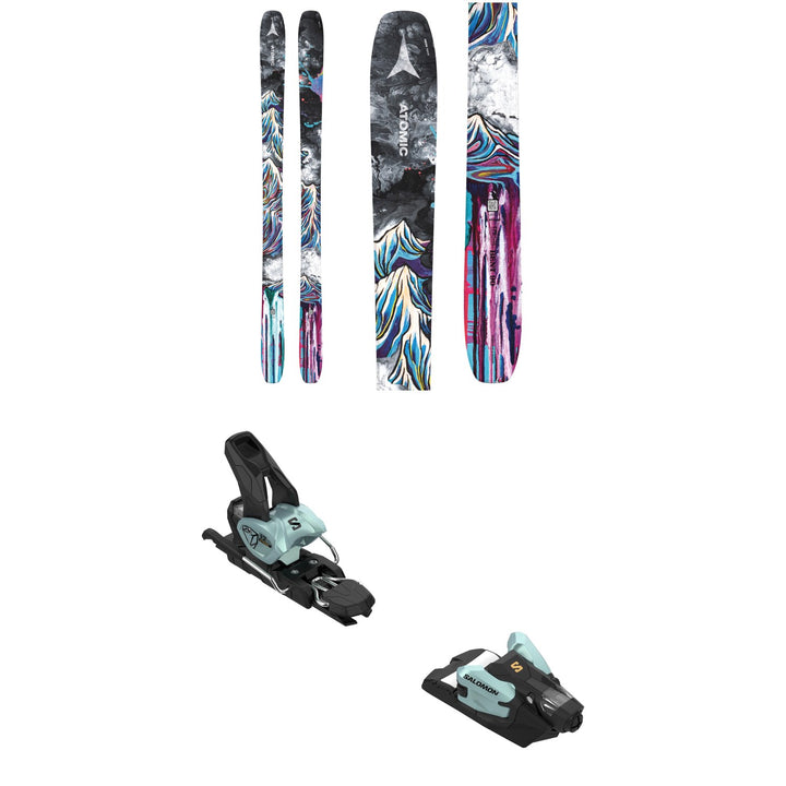 Atomic Bent 90 Skis + Salomon Strive 12 GW Ski Bindings 2025