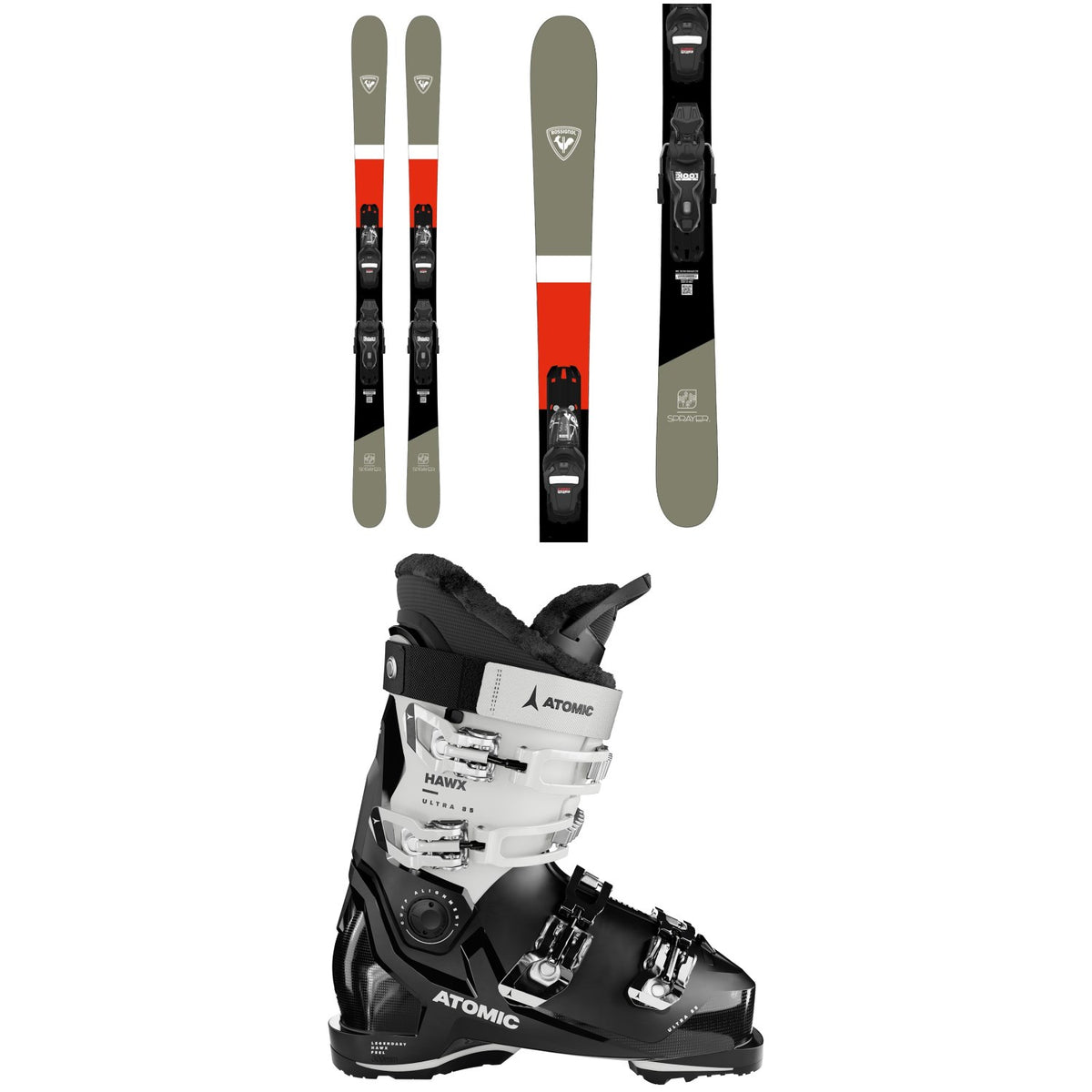 Rossignol Sprayer Skis + Xpress 10 GW Bindings + Atomic Hawx Ultra 85 GW Ski Boots - Women's 2025