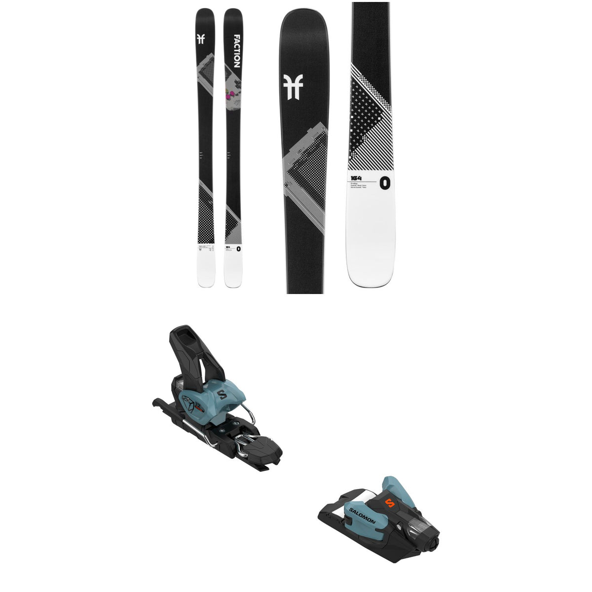 Faction Prodigy 0 Skis + Salomon Strive 12 GW Ski Bindings 2025