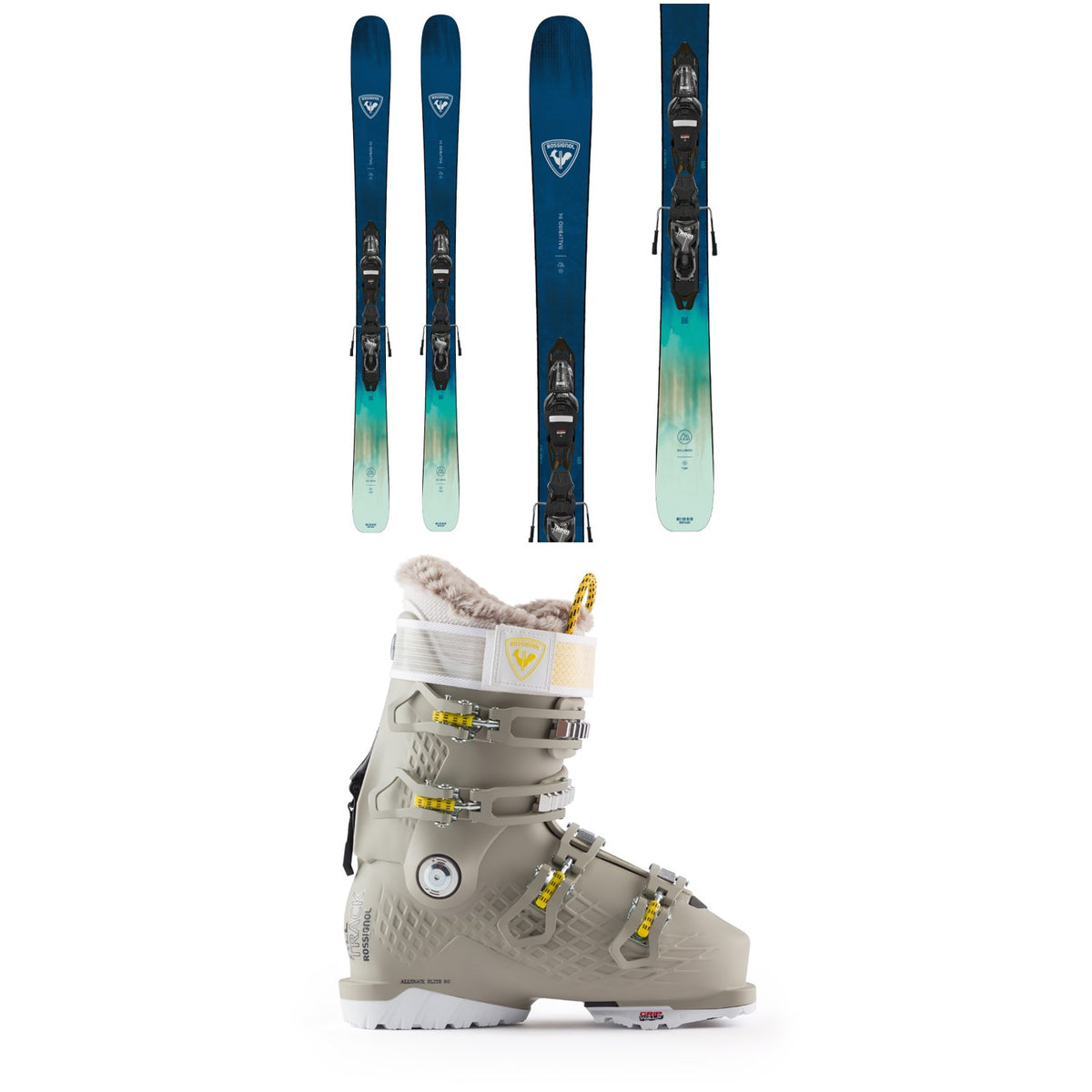 Rossignol Rallybird 94 Skis + Xpress W 11 Bindings + Alltrack Elite 80 GW Ski Boots - Women's 2025