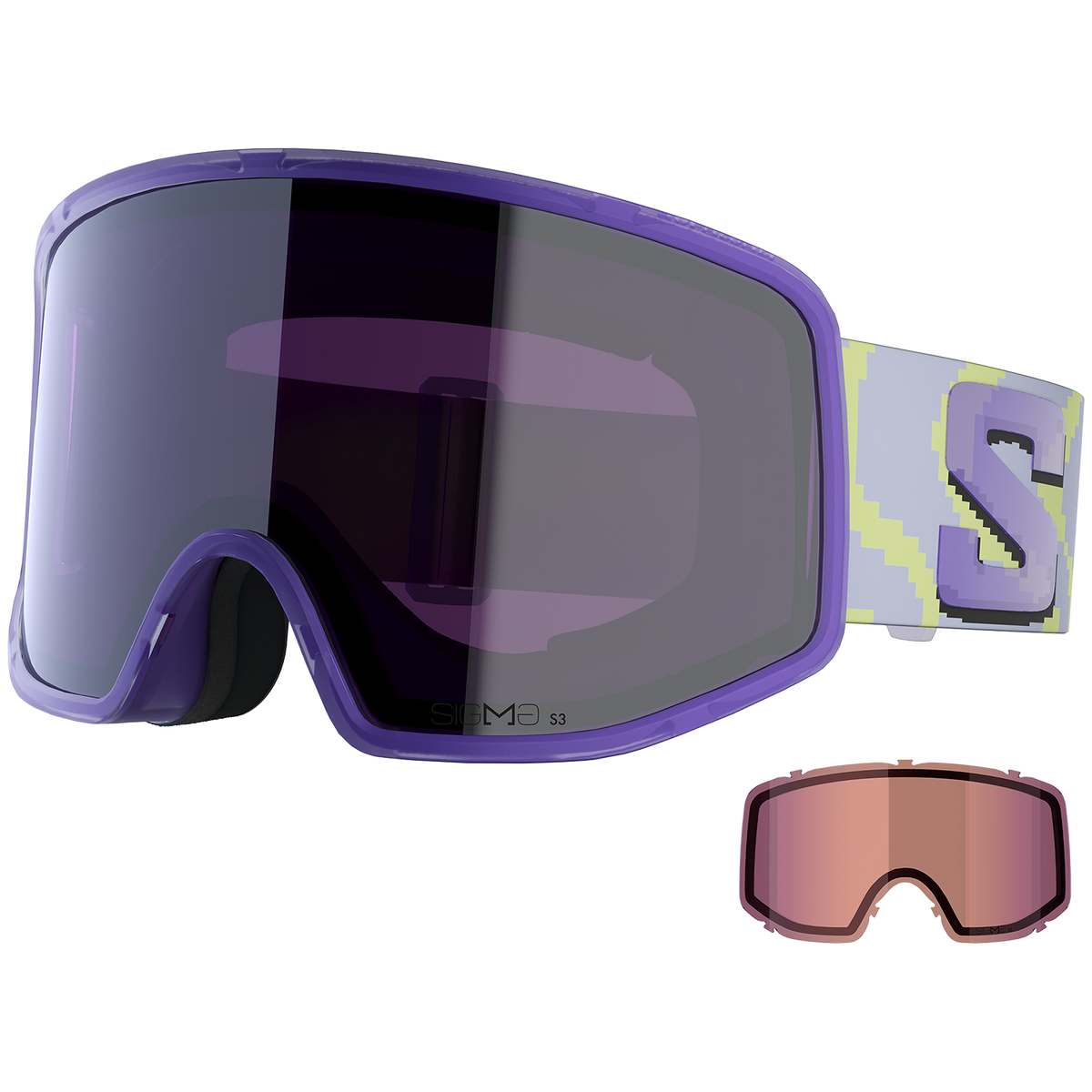 Salomon Sentry Pro Sigma Goggles Ultra Violet/Sigma Sky Blue+Sigma Light Blue