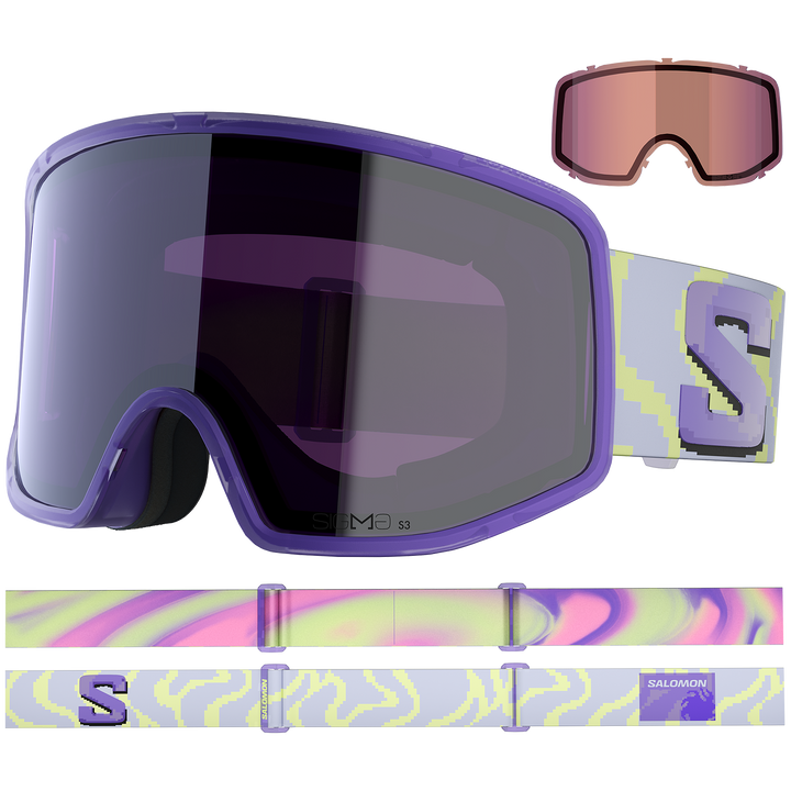 Salomon Sentry Pro Sigma Goggles Ultra Violet/Sigma Sky Blue+Sigma Light Blue