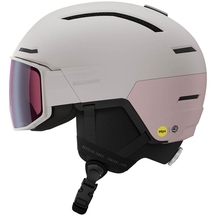 Salomon Driver Pro Sigma MIPS Helmet Grey Violet/Sigma Silver Pink