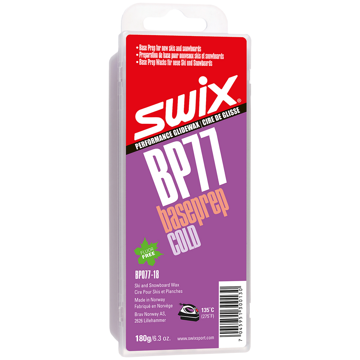 SWIX Base Prep Hard 180g Wax None