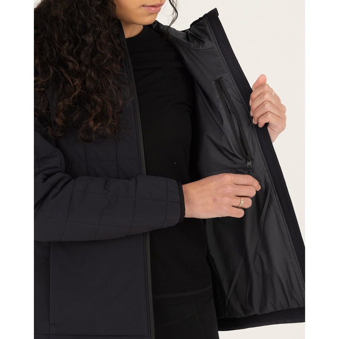 MONS ROYALE Canyon Merino Insulated Hooded Jacket - Women's Black