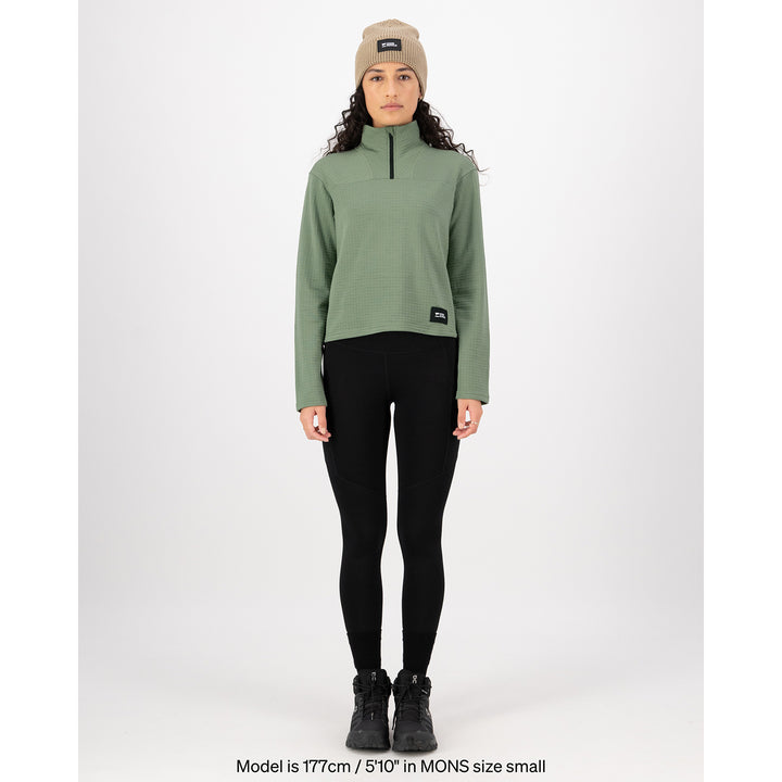 MONS ROYALE Offgrid Merino Fleece Long-Sleeve Top - Women's Willow