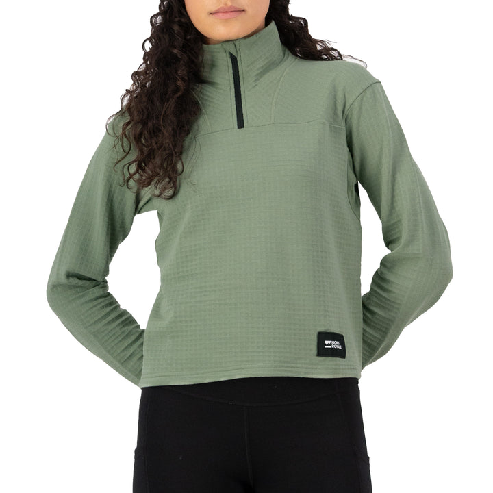 MONS ROYALE Offgrid Merino Fleece Long-Sleeve Top - Women's Willow