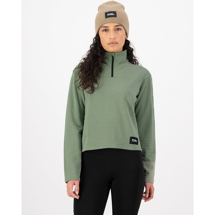 MONS ROYALE Offgrid Merino Fleece Long-Sleeve Top - Women's Willow