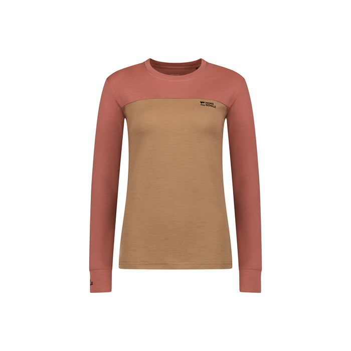 MONS ROYALE Yotei Merino Long-Sleeve Top - Women's Canyon Rose/Toffee