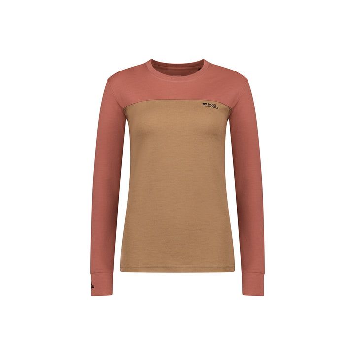 MONS ROYALE Yotei Merino Long-Sleeve Top - Women's Canyon Rose/Toffee