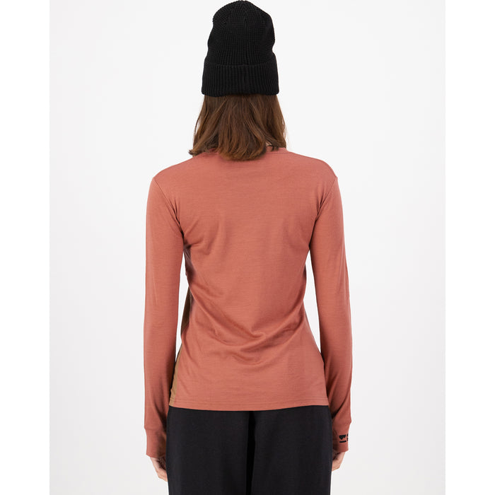 MONS ROYALE Yotei Merino Long-Sleeve Top - Women's Canyon Rose/Toffee