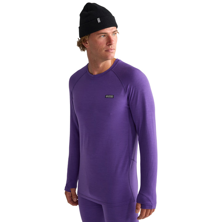 Oyuki Merino Longsleeve - Men's Cyber Purple