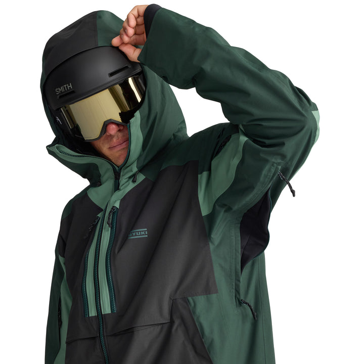 Oyuki Moiwa NetPlus® 2L Jacket - Men's Deep Forrest/Bamboo/Black