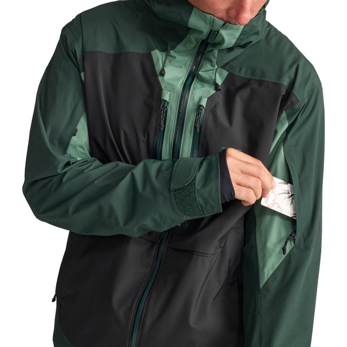 Oyuki Moiwa NetPlus® 2L Jacket - Men's Deep Forrest/Bamboo/Black