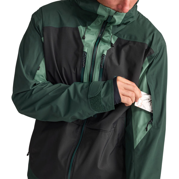 Oyuki Moiwa NetPlus® 2L Jacket - Men's Deep Forrest/Bamboo/Black