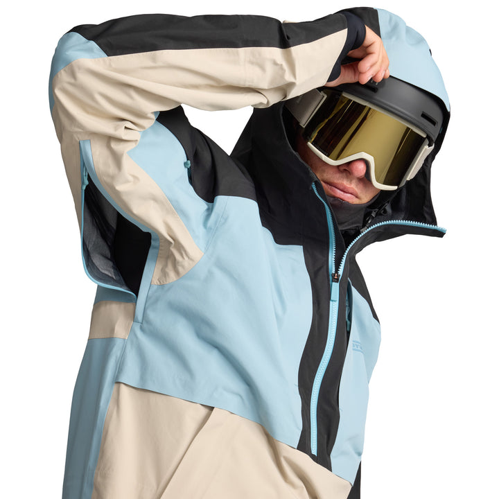 Oyuki Myoko NetPlus® 3L Anorak - Unisex Glacier/Tottori/Black
