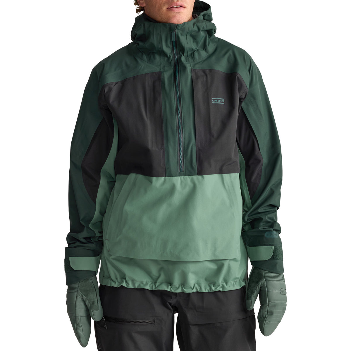 Oyuki Myoko NetPlus® 3L Anorak - Unisex Deep Forrest/Bamboo/Black