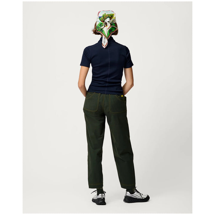 Hikerkind Ribbed Merino Polo - Women's Woad