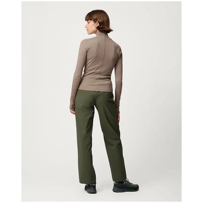 Hikerkind Ribbed Merino Turtleneck - Women's Morel