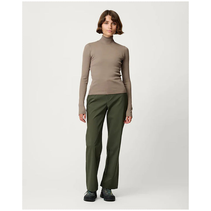 Hikerkind Ribbed Merino Turtleneck - Women's Morel