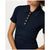 Hikerkind Ribbed Merino Polo - Women's Woad