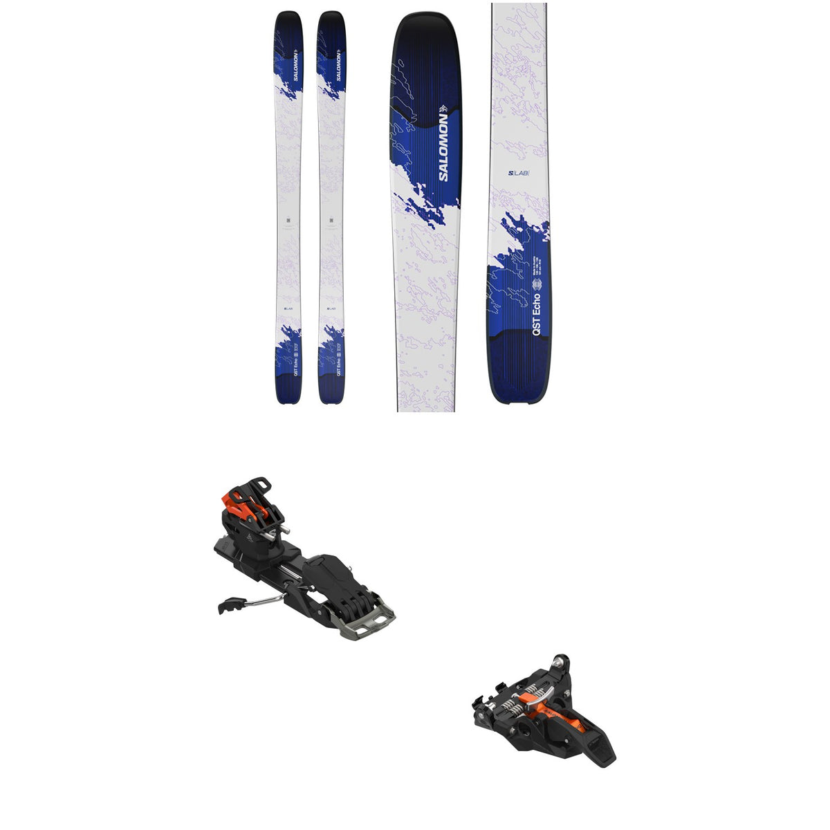Salomon S/LAB QST Echo Skis + MTN Summit 12 Alpine Touring Ski Bindings w/ Brakes 2026