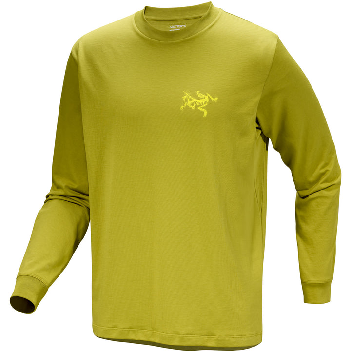 Arc'teryx Kragg SuperLight Cotton Bird Tile Long-Sleeve T-Shirt - Men's Olive Moss/Euphoria