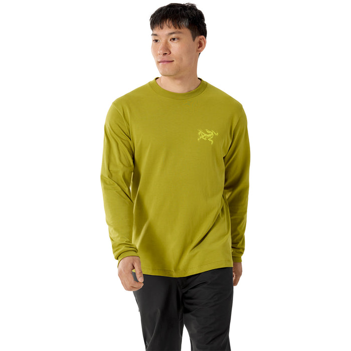 Arc'teryx Kragg SuperLight Cotton Bird Tile Long-Sleeve T-Shirt - Men's Olive Moss/Euphoria