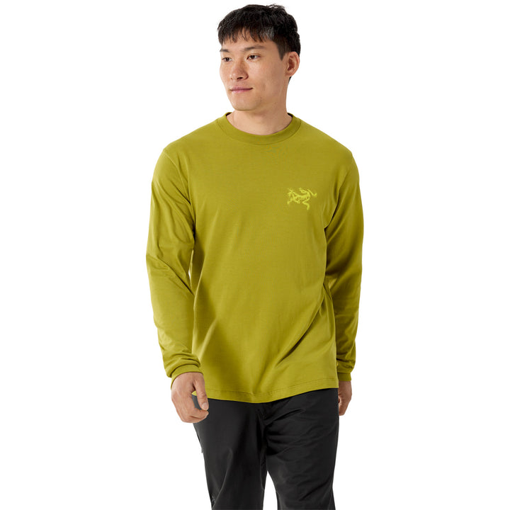 Arc'teryx Kragg SuperLight Cotton Bird Tile Long-Sleeve T-Shirt - Men's Olive Moss/Euphoria