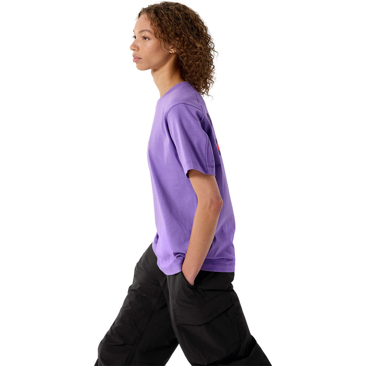 Arc'teryx Kragg Cotton Sticker Crew Short-Sleeve T-Shirt - Women's Aster/Sour Cherry
