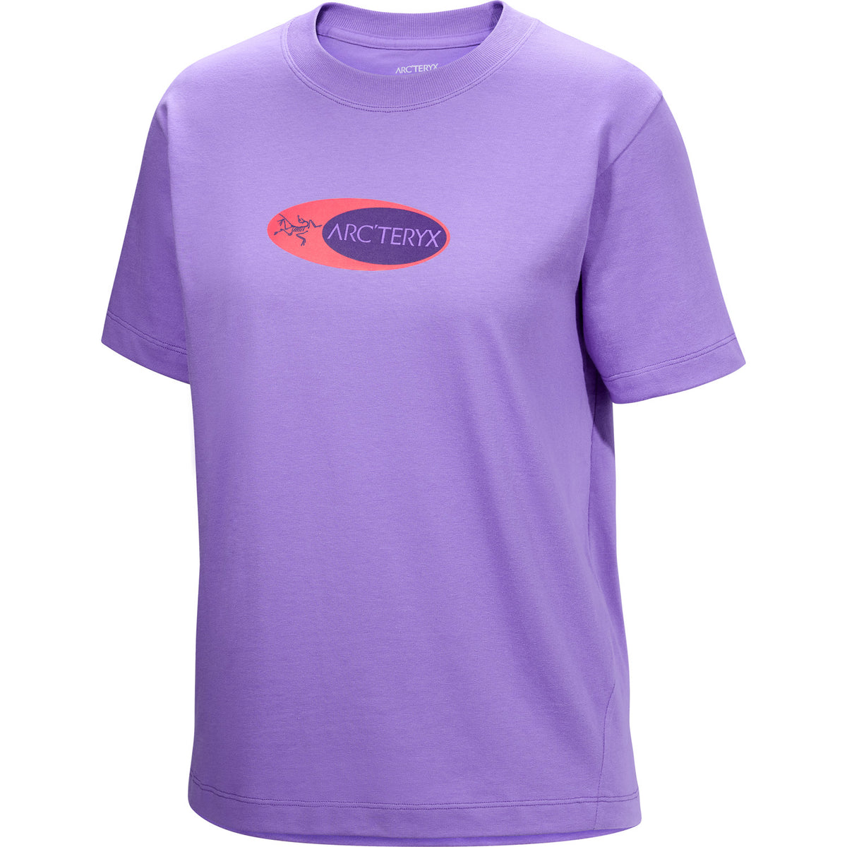 Arc'teryx Kragg Cotton Sticker Crew Short-Sleeve T-Shirt - Women's Aster/Sour Cherry