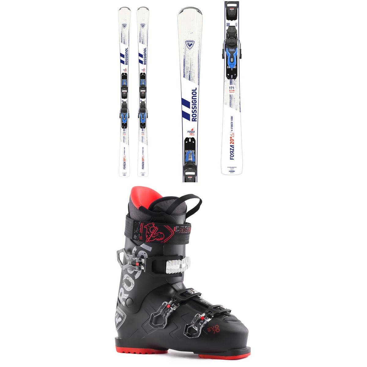 Rossignol Forza 20° + Xpress 10 GW Bindings + Rossignol Evo 70 Ski Boots 2025
