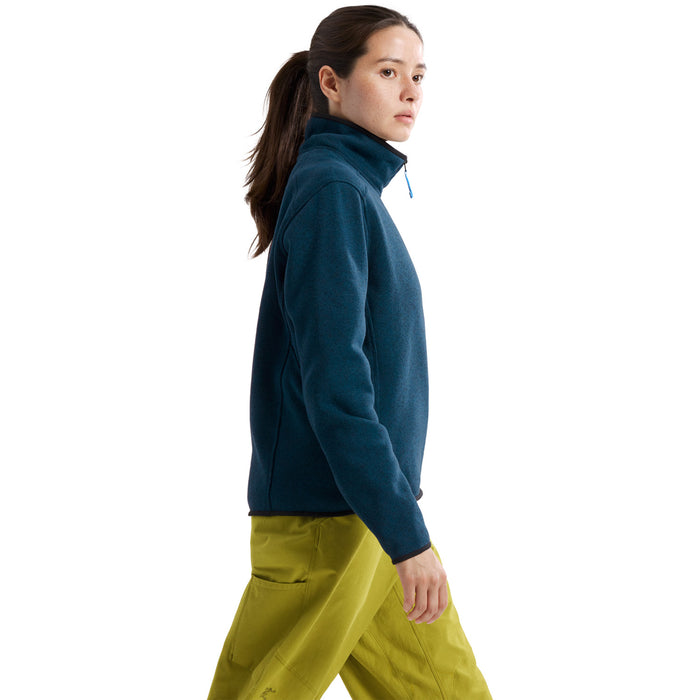 Arc'teryx Covert Zip Neck Crew - Women's Midnight Frost Heather