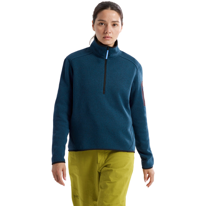 Arc'teryx Covert Zip Neck Crew - Women's Midnight Frost Heather