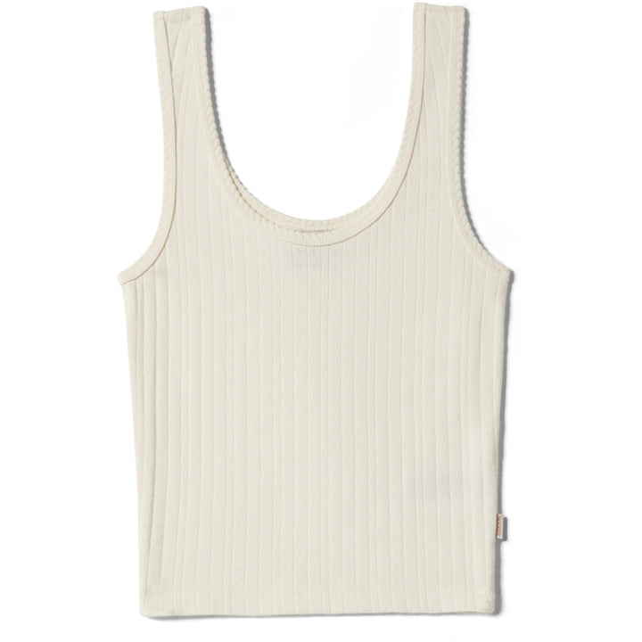 Brixton Pointelle Slim Fit Tank Top - Women's Off White